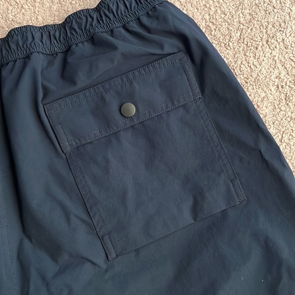 Theory Cosmos Simulate Lined Swim Trunks Navy Blue 6” - Picture 5 of 8